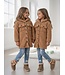 Camel Teddy Hooded Coat