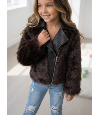 Luxe Faux Fur Jacket - Choco