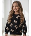 Leopard Bow Sweater – Zwart