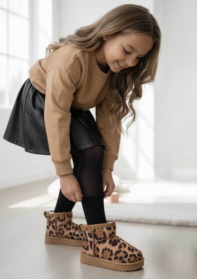 Leopard Warm Boots