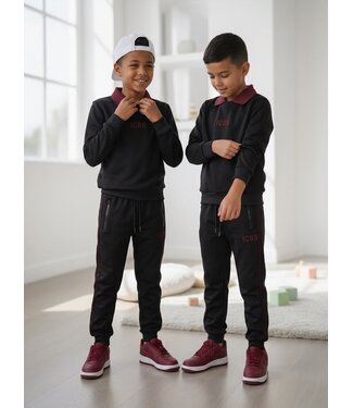 Icon Polo Edition Set – Zwart/Bordeaux