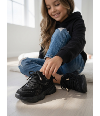 Glitter Sneakers - Zwart (Verzenddatum 13 Aug)