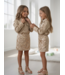 Satin Blouse & Skirt Set - Beige (Verzenddatum 13 Aug)