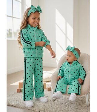 Dotty Tracksuit Set – Mint