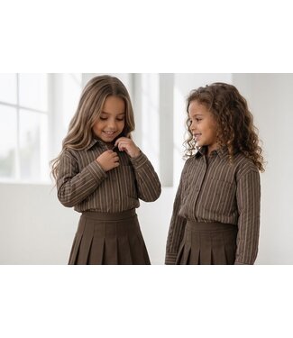 Stripe Blouse - Marron
