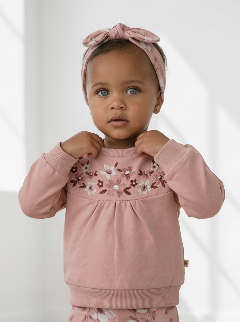 Sweater Flowers - Misty Rose