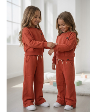 Koko Noko Jogging Flared Set - Faded Red