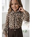 Leopard Ruffle Blouse