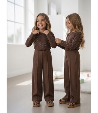 Wide Leg Pantalon – Marron