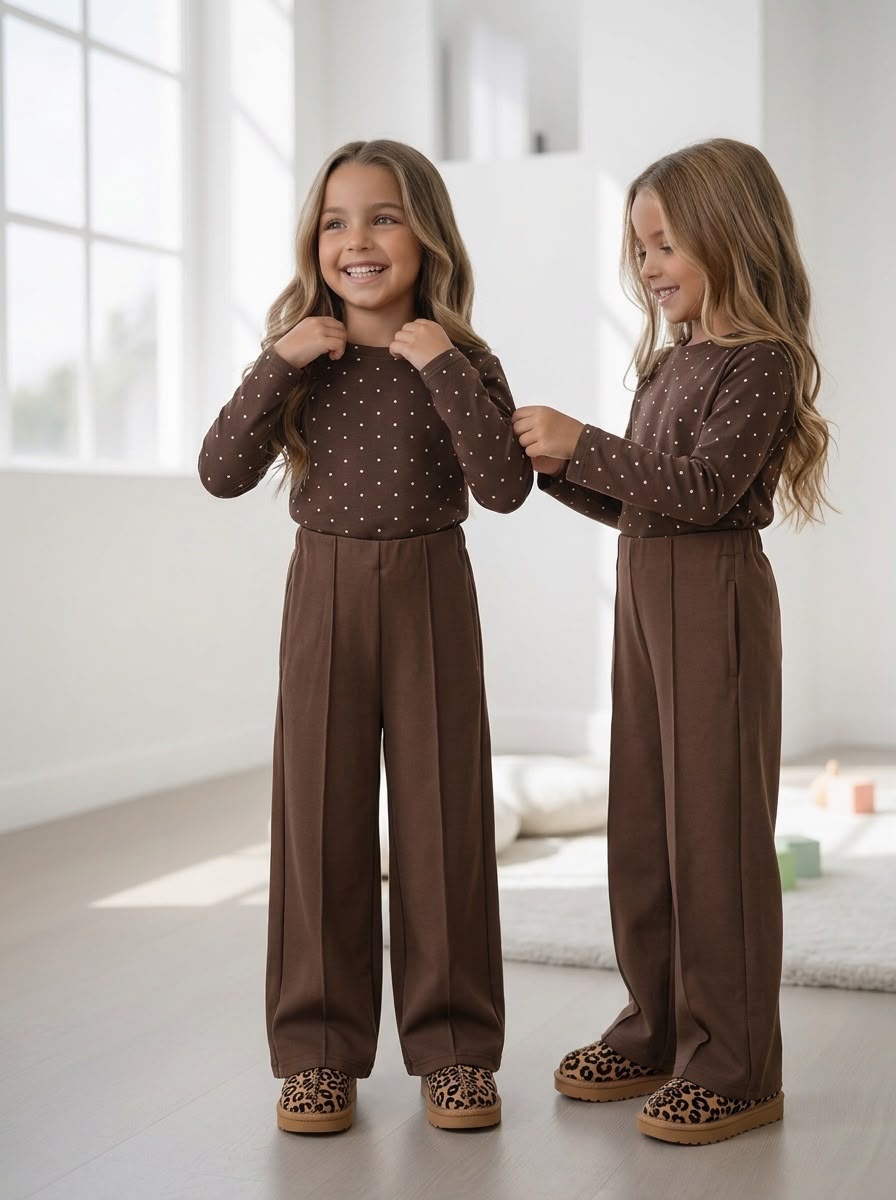 Wide Leg Pantalon – Marron
