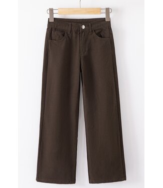 Wide Leg Jeans – Marron (Verzenddatum 20 Aug)