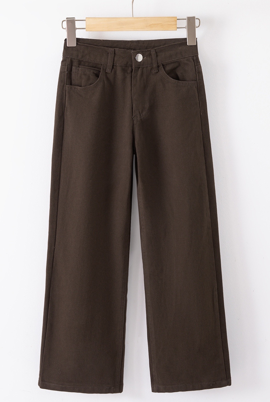Wide Leg Jeans – Marron