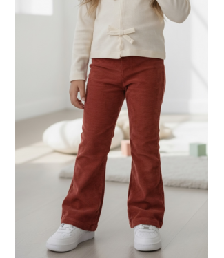 Dirkje  Rib Flared legging - Rosewood