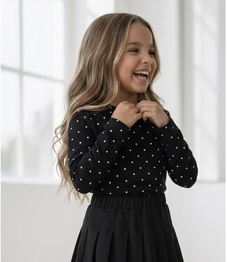 Dots Top - Zwart