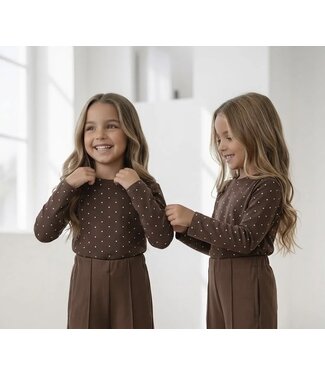 Dots Top - Marron