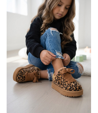 Furry Sneakers - Leopard (Verzenddatum 13 aug)