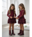Bordeaux Lace Ruffle Skirt Set (Verzenddatum 21 aug)