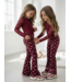 Draakjes en Boefjes Velvet Heart Flared Pants – Bordeaux