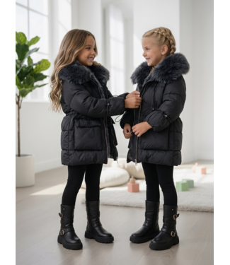 Puffer Winterjas – Zwart