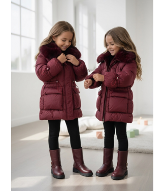 Puffer Winterjas – Bordeaux
