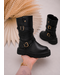 Chunky Buckle Boots – Zwart