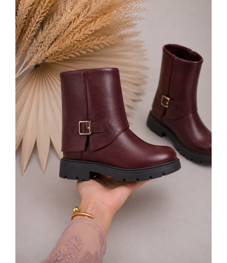 Buckle Boots – Bordeaux (Verzenddatum 20 Aug)