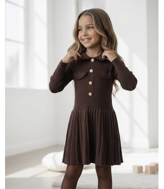 Parisienne Knit Dress – Marron (Verzenddatum 20 Aug)