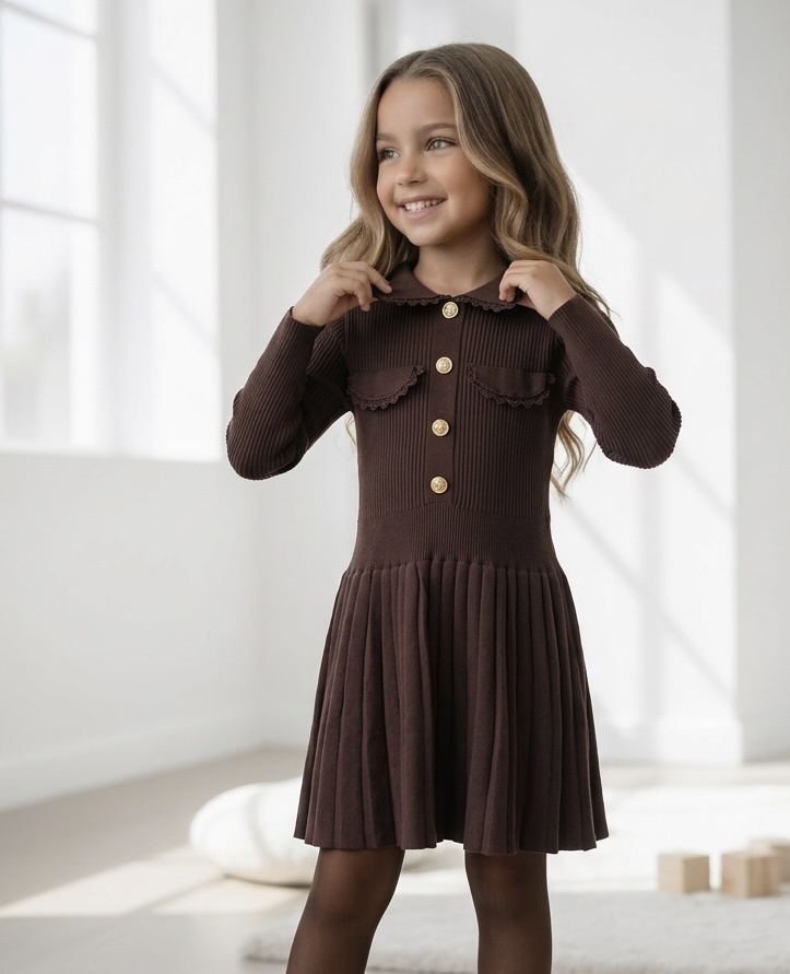 Parisienne Knit Dress – Marron