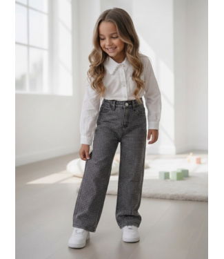 Sparkle Wide Leg Jeans – Grijs