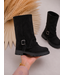 Suede Buckle Laarzen – Zwart (Verzenddatum 20 Aug)
