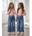 Pearl Stud Wide Leg Jeans – Blauw