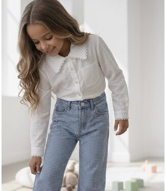 Lace Collar Blouse – Wit