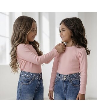 Everyday Rib Top – Roze