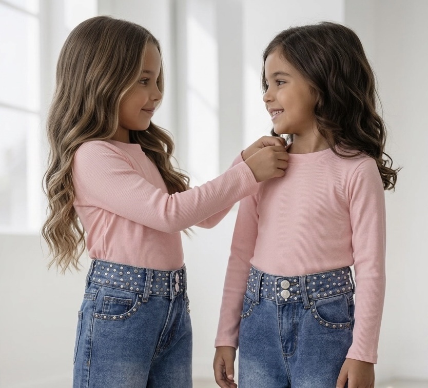 Everyday Rib Top – Roze