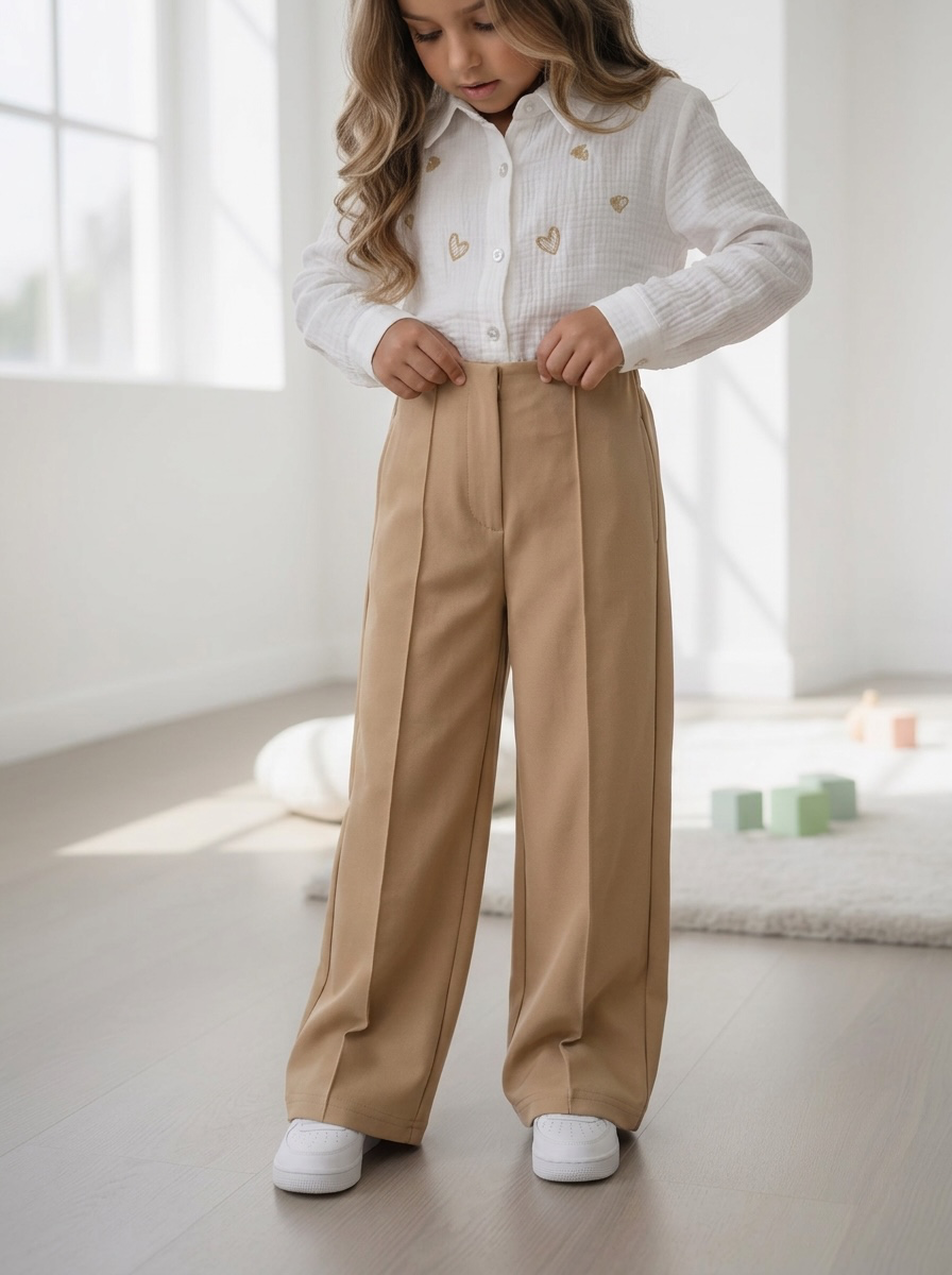 Wide Leg Pantalon – Camel