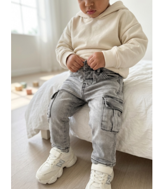 Koko Noko Cargo Jeans – Lichtgrijs