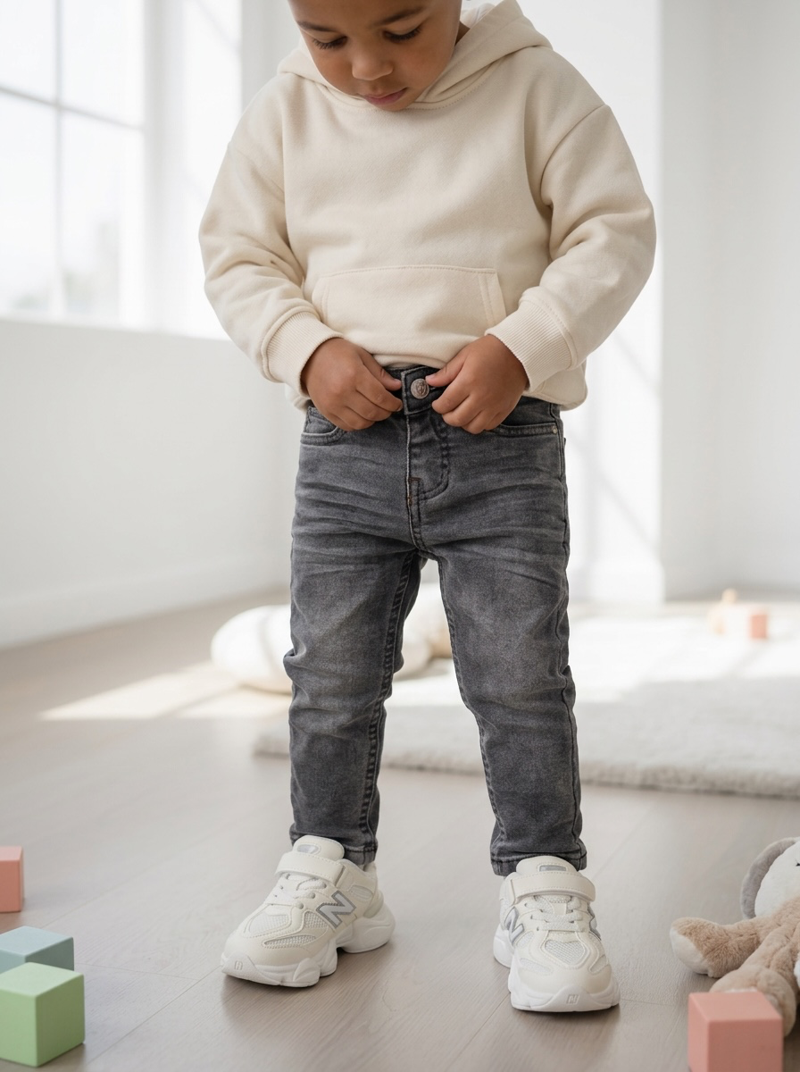 Slim Fit Jeans – Donkergrijs