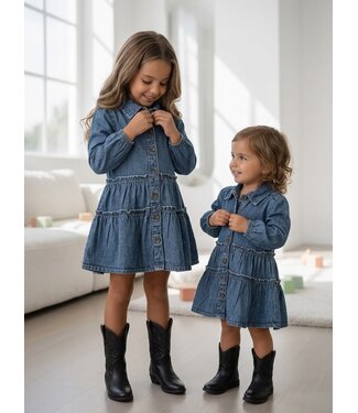 Koko Noko Denim Ruffle Dress