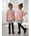 Bow Tulle Tunic Set – Roze (3-delig)