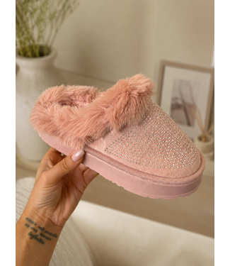 Fluffy Sparkle Sliders – Roze