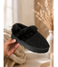 Fluffy Sparkle Sliders – Zwart