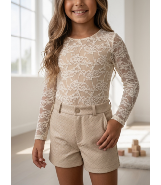 Lace bodystocking - Beige (Verzenddatum 20 aug)