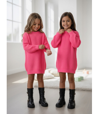 Knit Sweater Dress – Roze