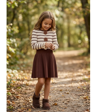 Roses Knit Dress – Marron    (Verzenddatum 17 sept)