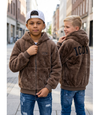 Icon Teddy Reversible Fur Jacket – Marron (Verzenddatum 24 aug)