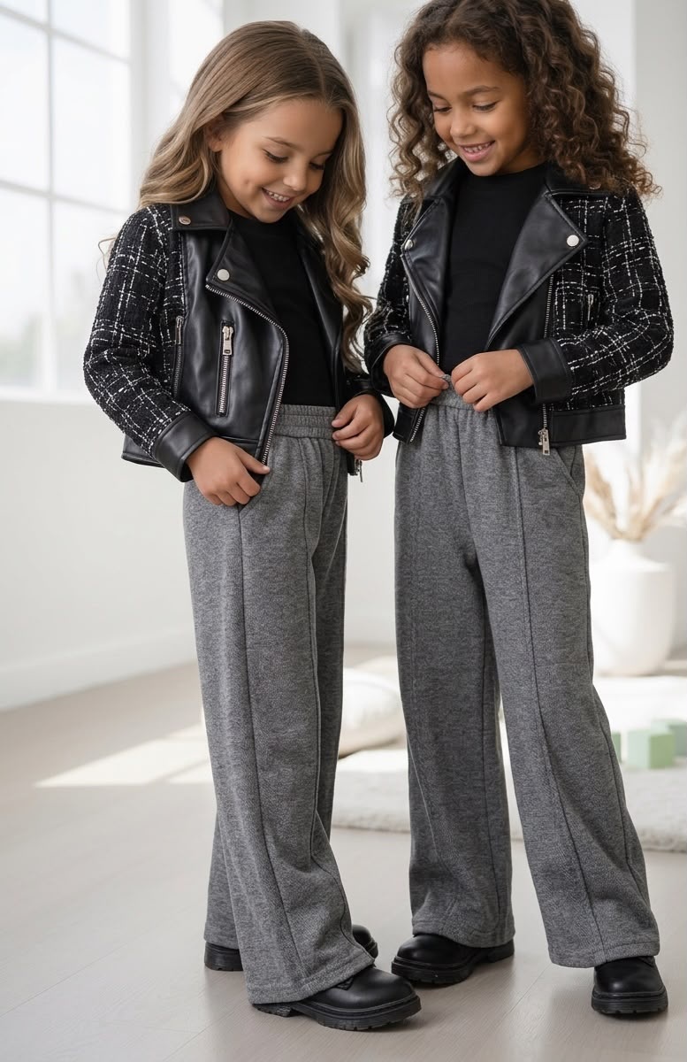Wide Leg Soft Pants – Grijs