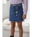 Denim Heart Charm Skirt – Blue
