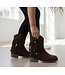 Fringe Suede Cowboy Boots - Marron