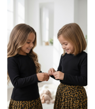 Everyday Rib Top – Zwart