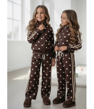 Dot Track Set – Marron